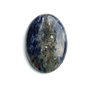 Cabochon  Sodalit natural  - oval cu ocluziuni de pirit