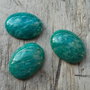 Cabochon amazonit, 25x18 mm