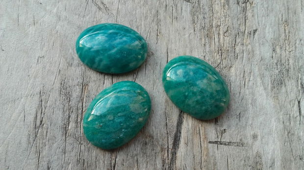 Cabochon amazonit, 25x18 mm