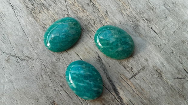 Cabochon amazonit, 25x18 mm