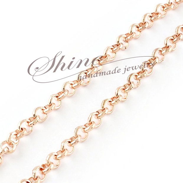 Lant rose gold, 3.2x1mm