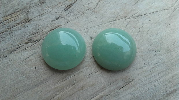 Cabochon aventurin 15 mm (2 buc)