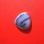 Cabochon triunghiular rotunjit din opal dendritic aprox 6.5x25.5x27.5 mm