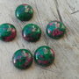 Cabochon ruby zoisit, 16 mm