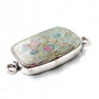 Conector ruby fuchsite  in rama argintata