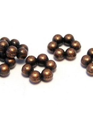 Distantier metalic, cupru, 8x3 mm