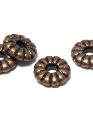 Distantier metalic, cupru, 7x2 mm
