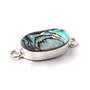 Link scoica Paua  (abalone) in rama argintata