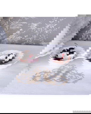 SOLNITA DIN PORTELAN ALB ANTICHIZAT