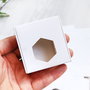 Cutiute albe cu fereastra - set 25 buc - cu fereastra - carton 220 gr/mp