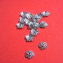 Capacel cu frunze argintiu antichizat aprox 3x11 mm