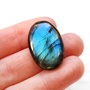 Cabochon Labradorit Oval flashy - spectrolit superb