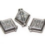 Margele din metal, argintiu antichizat, 10x9 mm