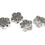 Margele din metal, argintiu antichizat, 10x3 mm