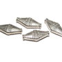 Margele din metal, argintiu antichizat, 22x10 mm