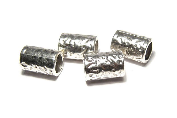 Margele din metal, argintiu antichizat, 16x12 mm