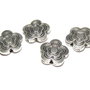 Margele din metal, argintiu antichizat, 14x4 mm