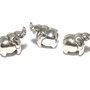 Margele din metal, argintiu antichizat, 14x10 mm