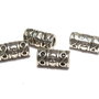 Margele din metal, argintiu antichizat, 12x6 mm