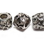 Margele din metal, argintiu antichizat, 7x8.5 mm