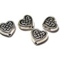 Margele din metal, argintiu antichizat, 8.5x9.5 mm