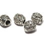Margele din metal, argintiu antichizat, 10x9.5 mm