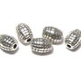 Margele din metal, argintiu antichizat, 7x5 mm