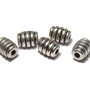 Margele din metal, argintiu antichizat, 7x5 mm