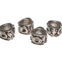 Margele din metal, argintiu antichizat, 7x10 mm