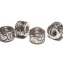 Margele din metal, argintiu antichizat, 7x10 mm