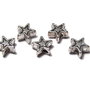 Margele din metal, argintiu antichizat, 6x6 mm