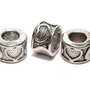Margele din metal, argintiu antichizat, 5.5x8 mm