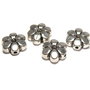 Margele din metal, argintiu antichizat, 9x4 mm