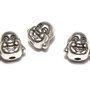 Margele din metal, argintiu antichizat, 9.5x10x9 mm