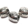 Margele din metal, argintiu antichizat, 8x8 mm