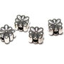 Margele din metal, argintiu antichizat, 8x8 mm