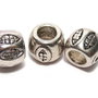 Margele din metal, argintiu antichizat, 8x10 mm