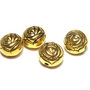 Margele din metal, auriu antichizat, 10x8 mm