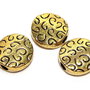 Margele din metal, auriu antichizat, 10x3.5 mm