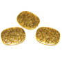 Margele din metal, auriu antichizat, 25.5x21.5x3 mm