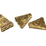 Margele din metal, auriu antichizat, 17x14 mm