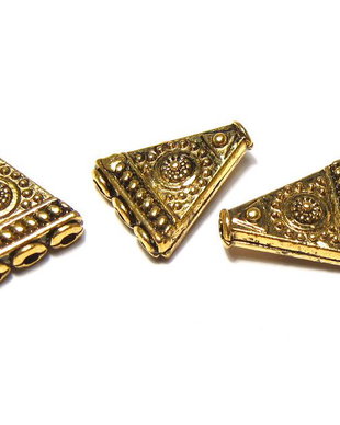 Margele din metal, auriu antichizat, 17x14 mm