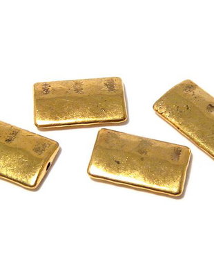 Margele din metal, auriu antichizat, 17x10.5 mm