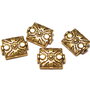 Margele din metal, auriu antichizat, 12x9 mm
