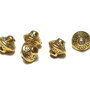 Margele din metal, auriu antichizat, biconice, 7x6 mm