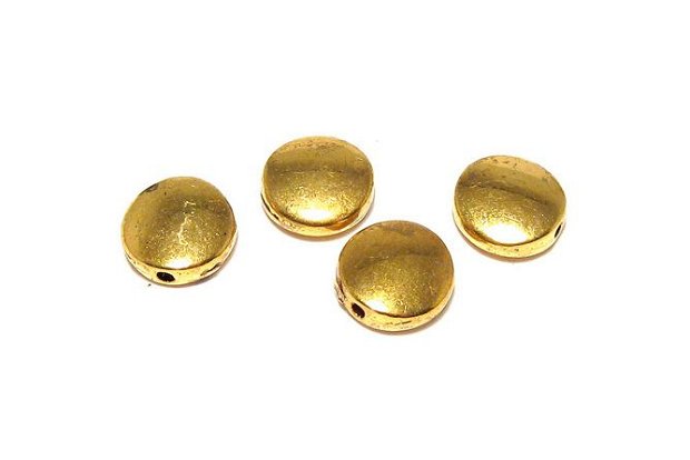 Margele din metal, auriu antichizat, 9x4 mm
