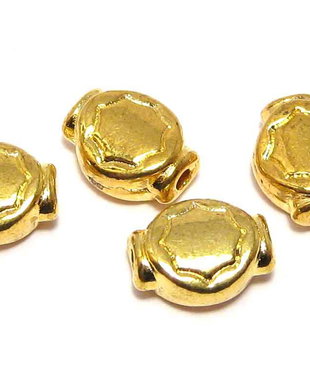 Margele din metal, auriu antichizat, 8x6 mm