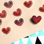 Stampila sculptata manual - Stampila inima  - Stampila Heart