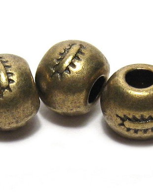Margele din metal, bronz, 6~7 mm