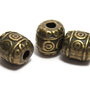 Margele din metal, bronz, 6x6 mm
